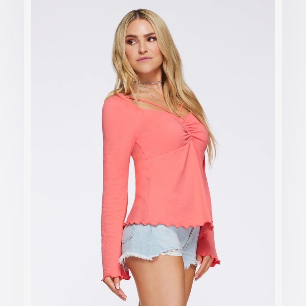 NEW JESSICA SIMPSON - Sweetheart Neck Top With Strappy Details